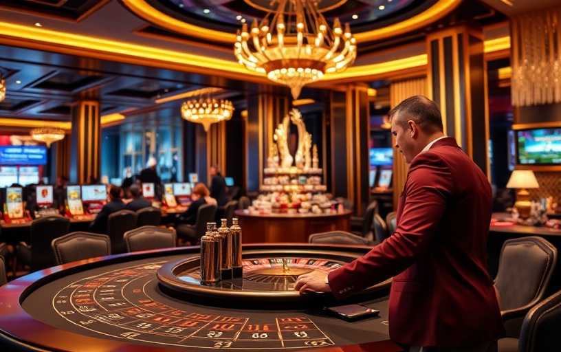 S99 Casino interior with premium gaming tables